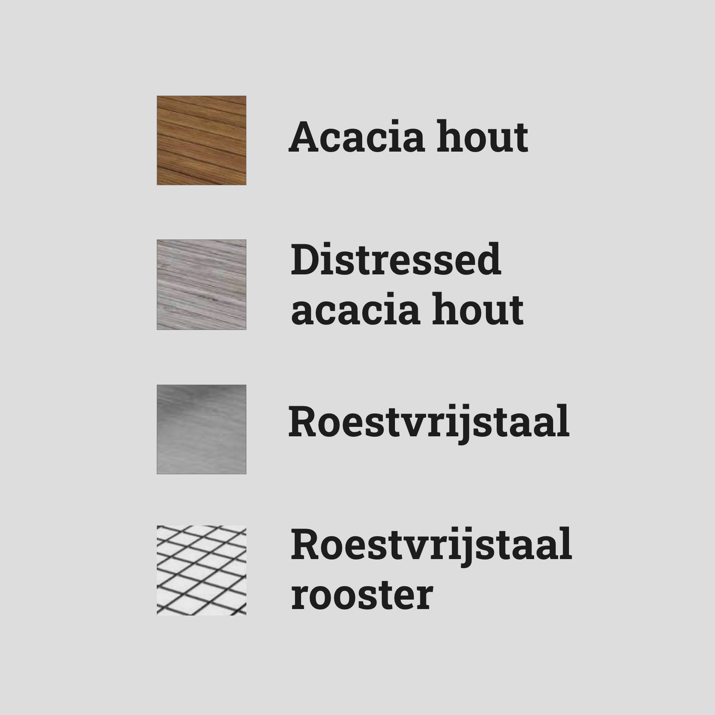 Acacia hout Insert